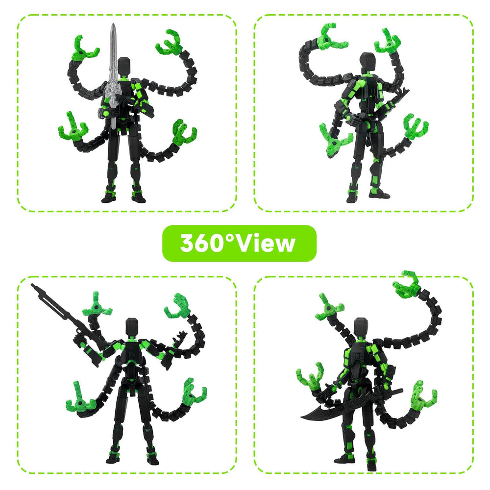 PkghoKids T13 3D printed PETG figure with durable construction.