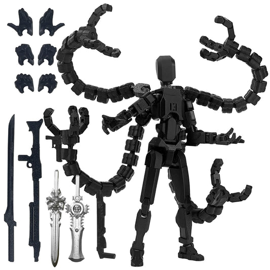 PkghoKids T13 action figure ready for desk display and pose versatility.