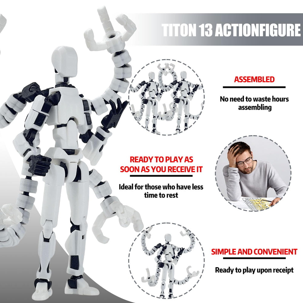 PkghoKids T13 articulated joints enable flexible posing for art references.