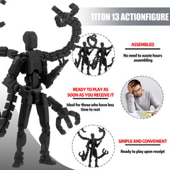 PkghoKids T13 Nova multi-jointed figure showing adjustable joints for pose versatility.