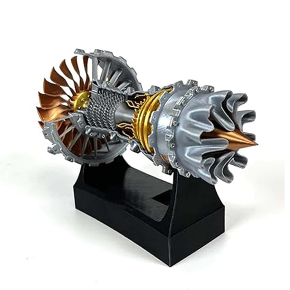 Pktiugf TR900 engine model blade detail highlights dual-flow turbojet blades