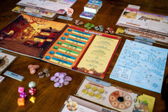 Plaid Hat Games Freelancers packaging keeps components organized for quick setup