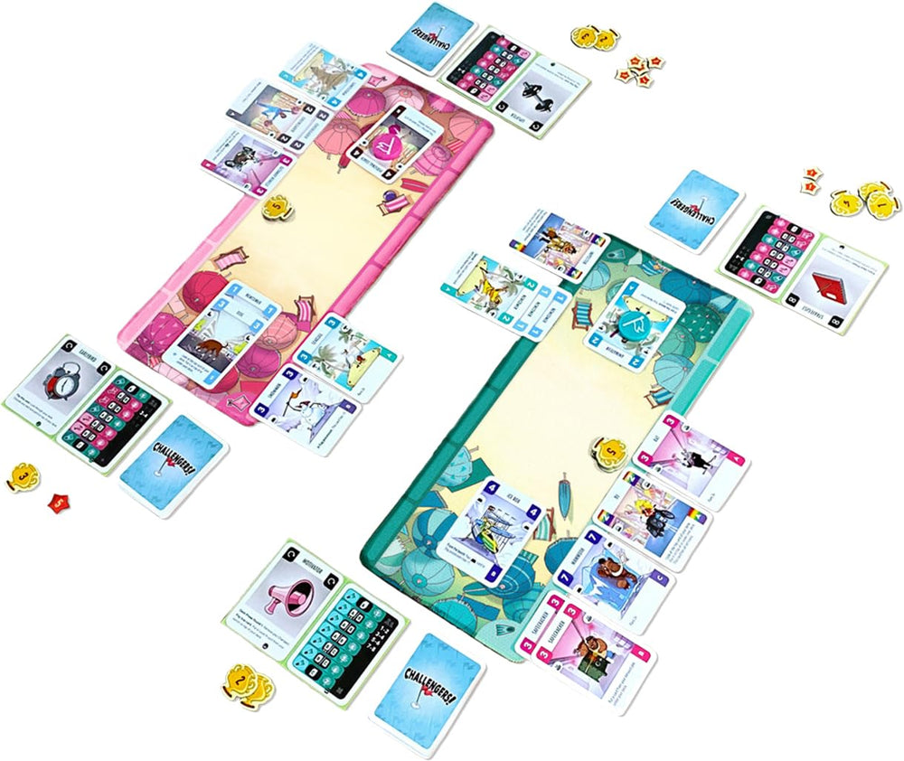 Plan B Games Challengers Beach Cup character collection boosts deck-building variety.