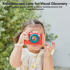 PlanToys My First Camera soft wrist strap enables portable learning on the go.