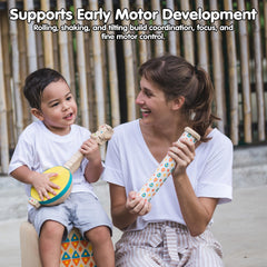 PlanToys Wooden toy nurtures Montessori-inspired sensory development and focus.
