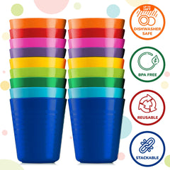 PLASKIDY Kids Cups 8oz toddler cups with measurements help portion drinks.