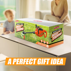 Play-Act weed trimmer's modern electronic design elevates toy tools for kids