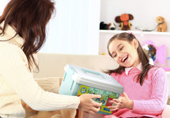 Gift-ready packaging boosts gifting moments with Play Brainy toys.