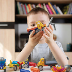 Play Brainy magnets close-up showing strong connectors enabling easy assembly.