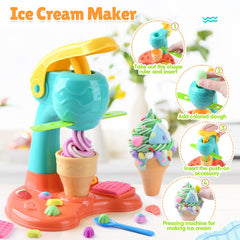 PLAY clay dough ice cream cone mold for bright scoops and sunny playtime.