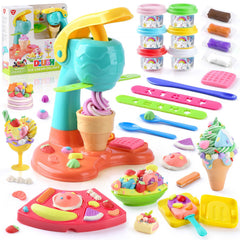 PLAY clay dough ice cream maker helps kids create imaginative treats with safe, colorful dough.