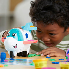 Play-Doh Airplane Explorer Set modeling tools support sculpting fun.