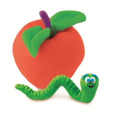 Play-Doh 4-pack in-use image showing kids creating scenes with vibrant colors