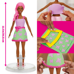 Play-Doh Barbie Garden Party pattern sheet sparks fabric-like designs.