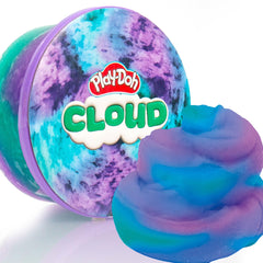 Play-Doh Cloud Butter purple-teal compound with fluffy texture supports calming sensory play.