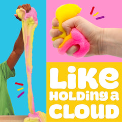 Play-Doh cloud texture looks soft and airy for tactile play.