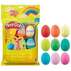 Play-Doh Easter Eggs Bag 9-Pack: nine colorful eggs for kids' crafts