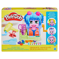 Play-Doh hair dryer curl tool adds fun texture to pretend styling.