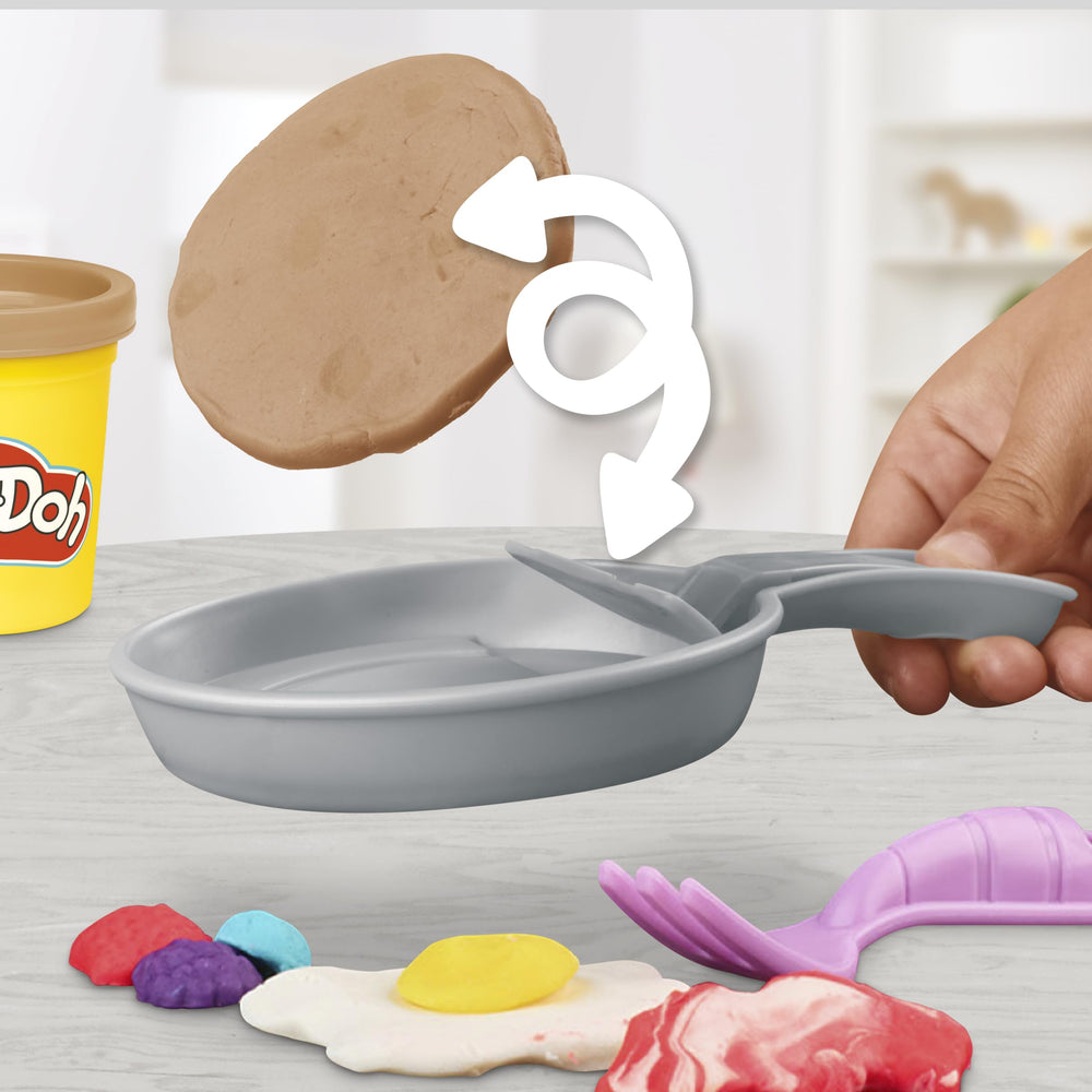 Play-Doh syrup extruder and toppings close-up for pretend flavoring.