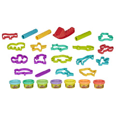 Play-Doh Makin' Animals colors palette with 7 colors for vibrant, imaginative animal creations.