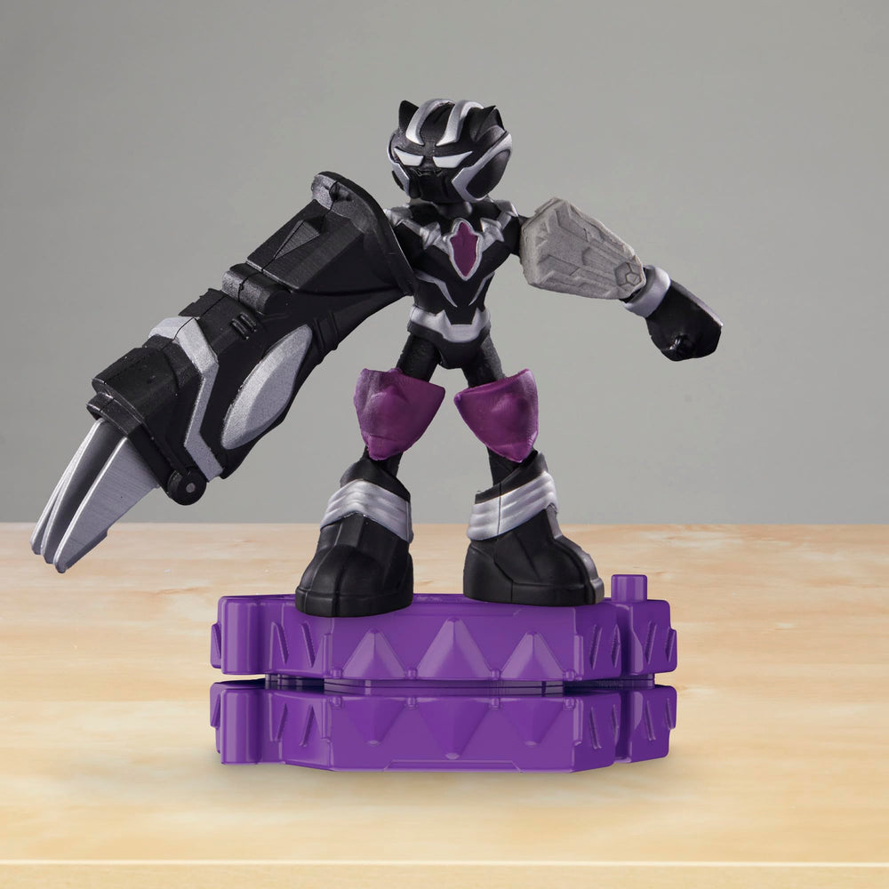 Play-Doh Marvel book-mold stand keeps pieces organized