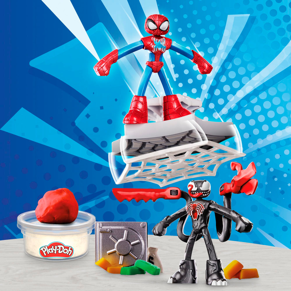 Play-Doh Marvel Venom figure ready for pretend encounters.