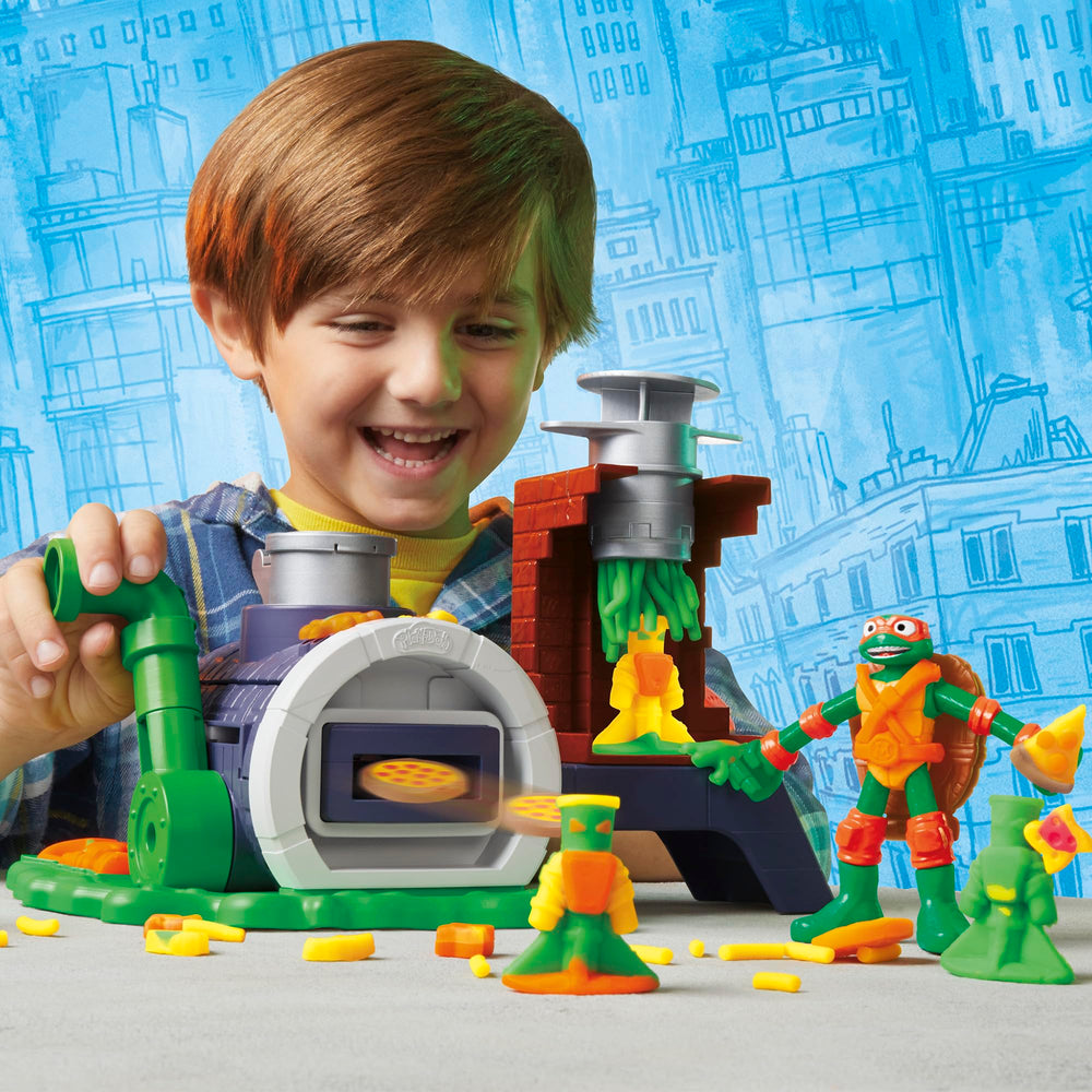 Play-Doh Michelangelo bendy figure ready for sensory, interactive play