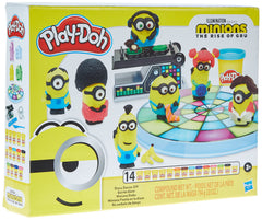 Play-Doh Minions Rise of Gru disco dance-off set sparks creative play and party prep.
