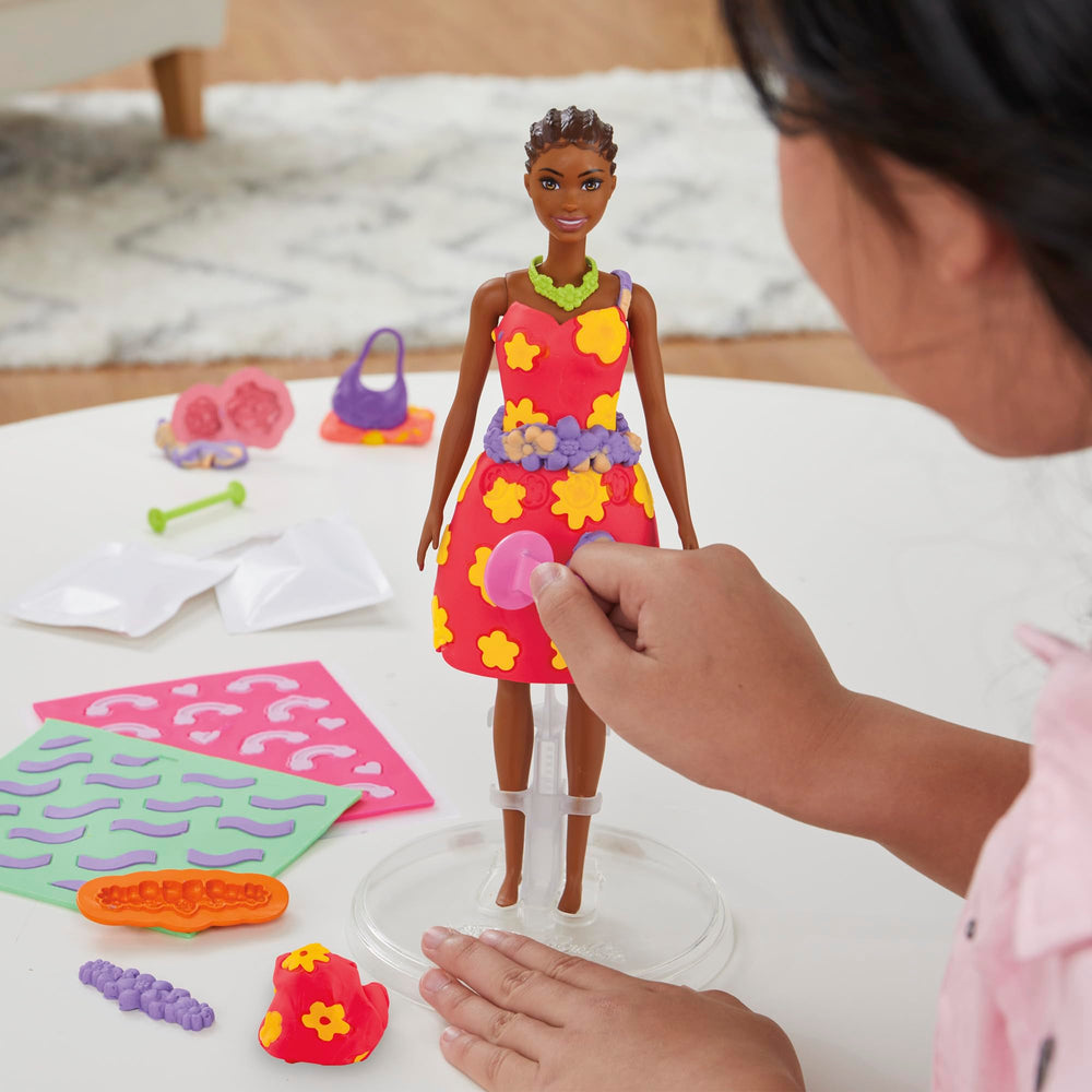 Play-Doh pattern sheets showcase colorful fabric-like designs.