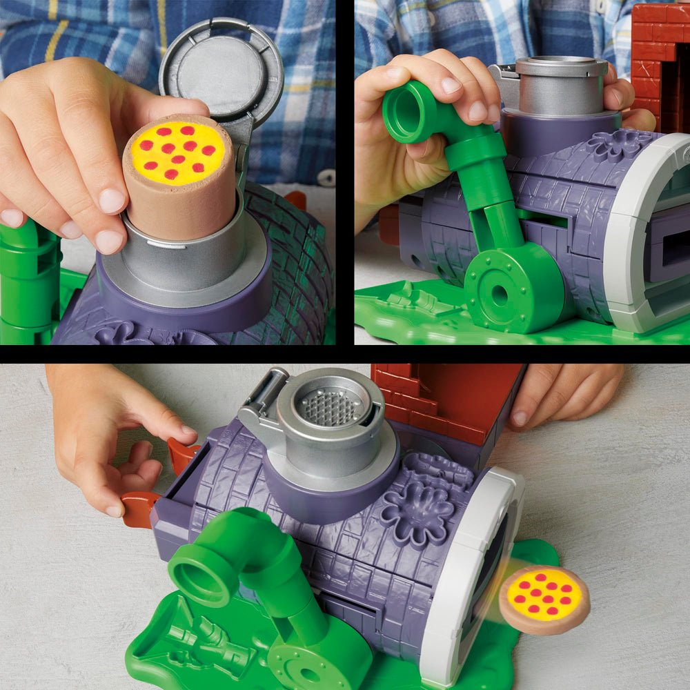 Play-Doh sewer blaster setup invites hands-on construction and storytelling