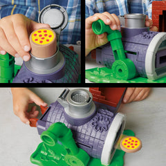 Play-Doh sewer blaster setup invites hands-on construction and storytelling