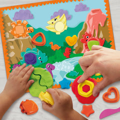 Play-Doh Shapes & Colors Dino Starter Set removable spikes highlight versatile molding options