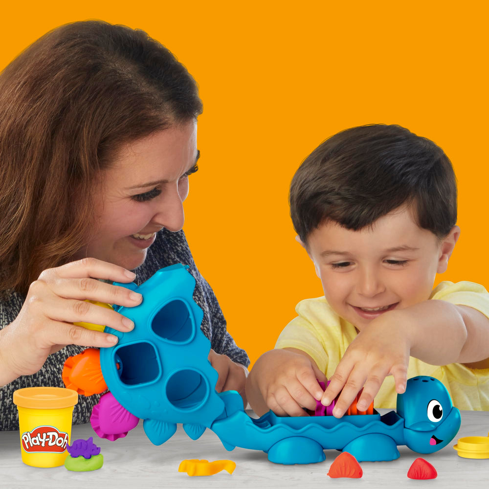 Play-Doh Shapes & Colors Dino Starter Set six colors ready for color mixing