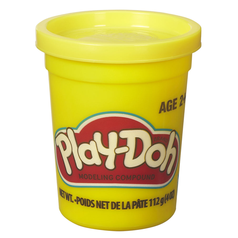Play-Doh Single Can Dough in yellow for imaginative play and colorful crafts.