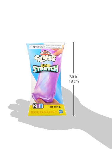 Play-Doh Slime Super Stretch two-color presentation—colorful slime fun for arts and crafts.