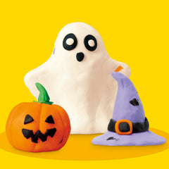 Play-Doh Spooky Colors 30 Pack orange, green, purple, white, and black sticks for Halloween crafts.