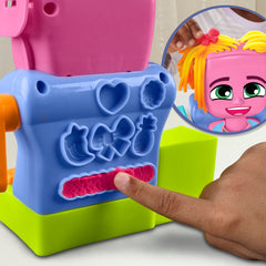 Play-Doh storage compartments keep tools organized.