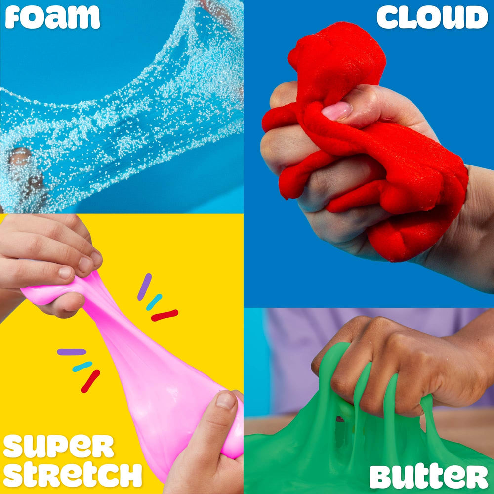 Play-Doh Super Stretch Grape 3oz with glossy, stretchy texture for hands-on creativity