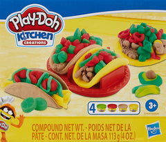 Play-Doh Taco Time tortilla press for pretend tacos and imaginative play.