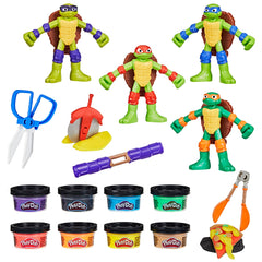 Play-Doh TMNT Leonardo bendy figure ready for hands-on imaginative play