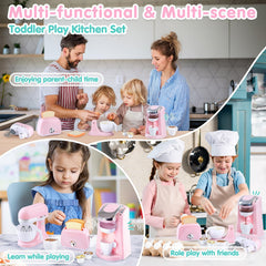 PLAY Kitchen cups set provides complete serving props for social play