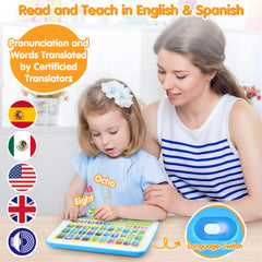 PLAY learning tablet with quizzes boosts memory and word recognition.