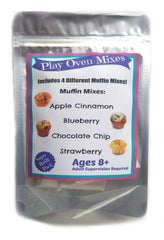 Play Oven Mixes Apple Cinnamon muffins refill kit for pretend baking and flavor exploration