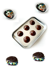 Play Oven Mixes cake mix red velvet for colorful pretend baking