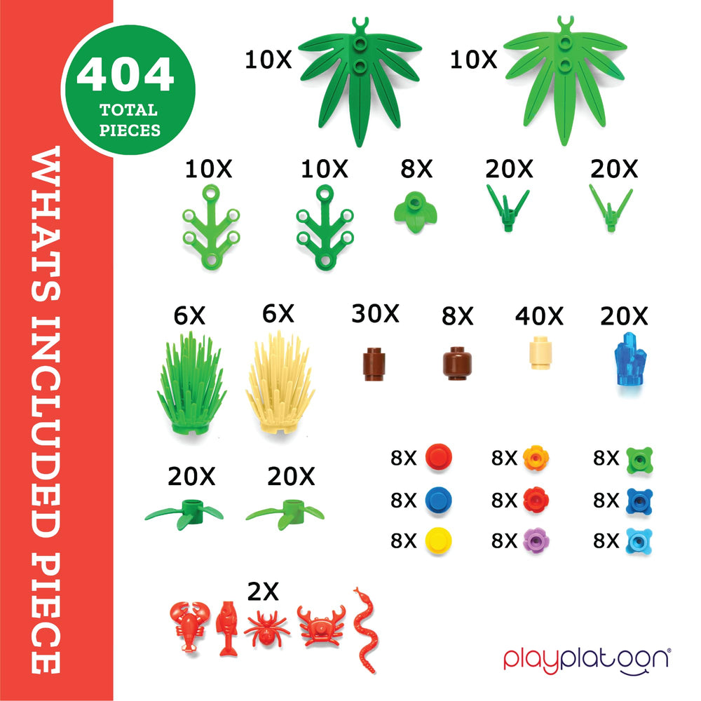 Play Platoon jungle kit with bushes for textured greenery in dioramas.