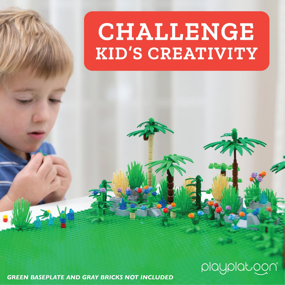 Play Platoon jungle kit palm trees add tropical accents to builds.