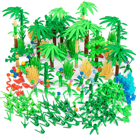 Play Platoon 404-piece jungle kit with plants and trees for vibrant forest scenes.
