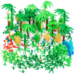 Play Platoon 404-piece jungle kit with plants and trees for vibrant forest scenes.