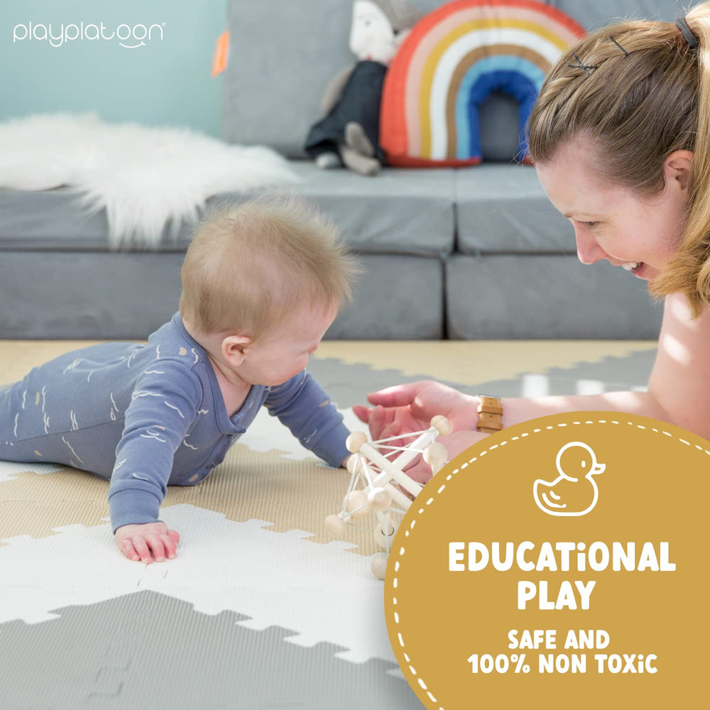 Play Platoon assembled 72-inch square reveals a roomy play area.