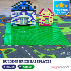 Play Platoon baseplate used for a landscape build and imaginative play